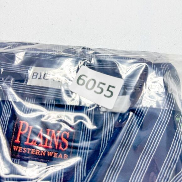 Plains Western Shirt Mens 2X Big Man Black Gray Pearl Snap Cowboy Southwest - Picture 12 of 12